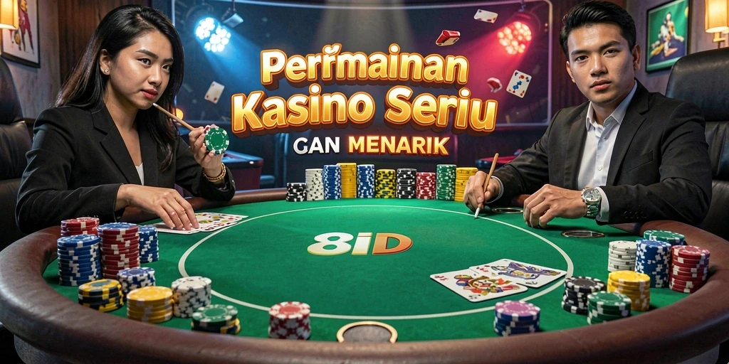 Tampilan gameplay 8ID yang seru dan mendebarkan dalam permainan Kasino.