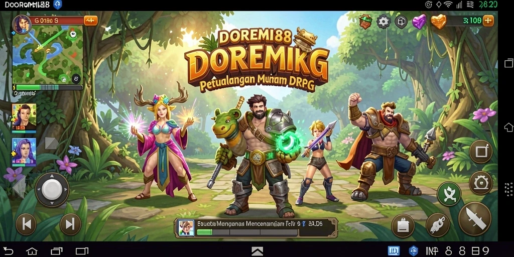 Tampilan gameplay DOREMI88 dengan pertarungan yang mendebarkan dan grafis fantastis.