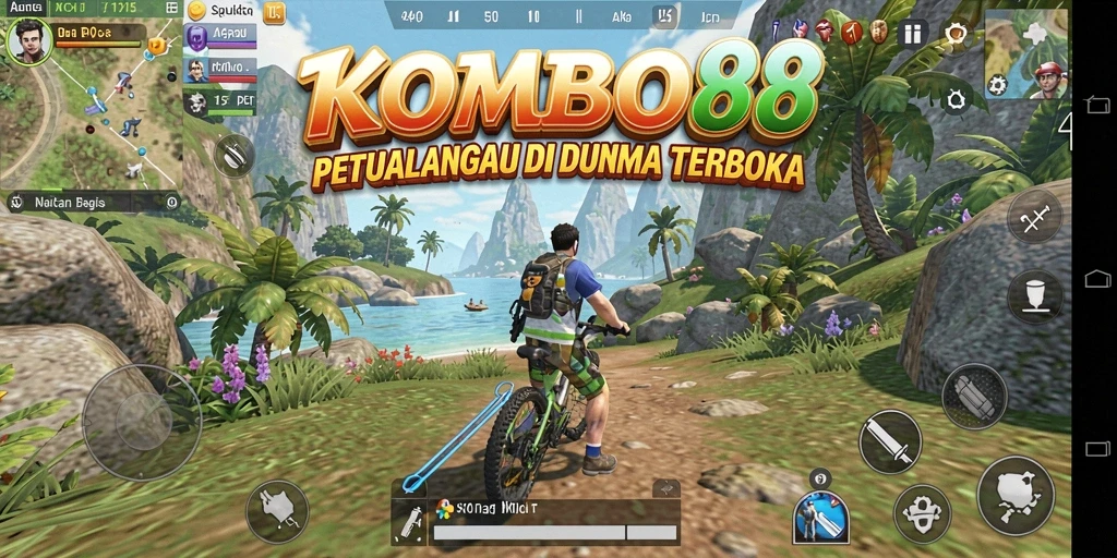 Tangkapan layar menampilkan gameplay seru di dunia terbuka KOMBO88.