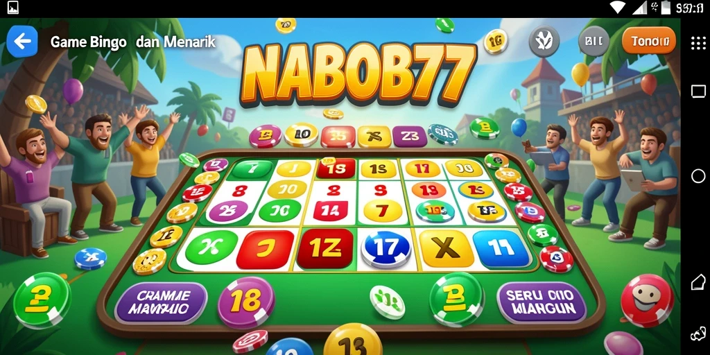 Tangkapan layar menampilkan gameplay seru Bingo di NABOB77.