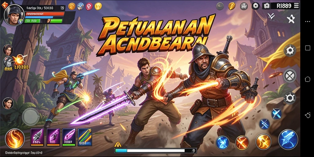 Tampilan screenshot RI889 yang menampilkan aksi seru dalam pertempuran.