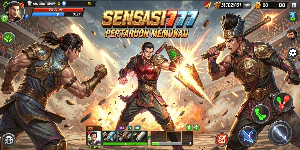 Menampilkan aksi intens dalam permainan Battle Royale.