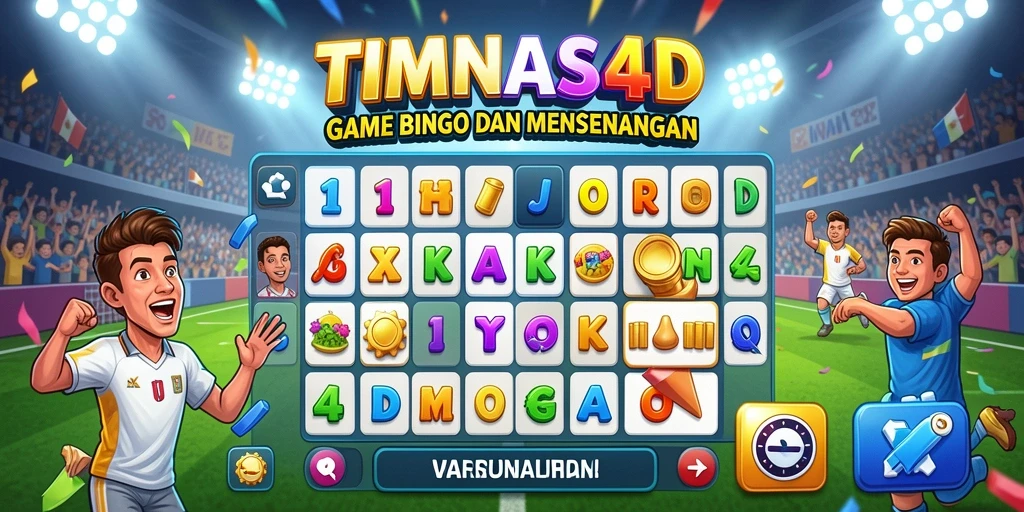 Screenshot gameplay TIMNAS4D yang menunjukkan kartu Bingo yang seru.