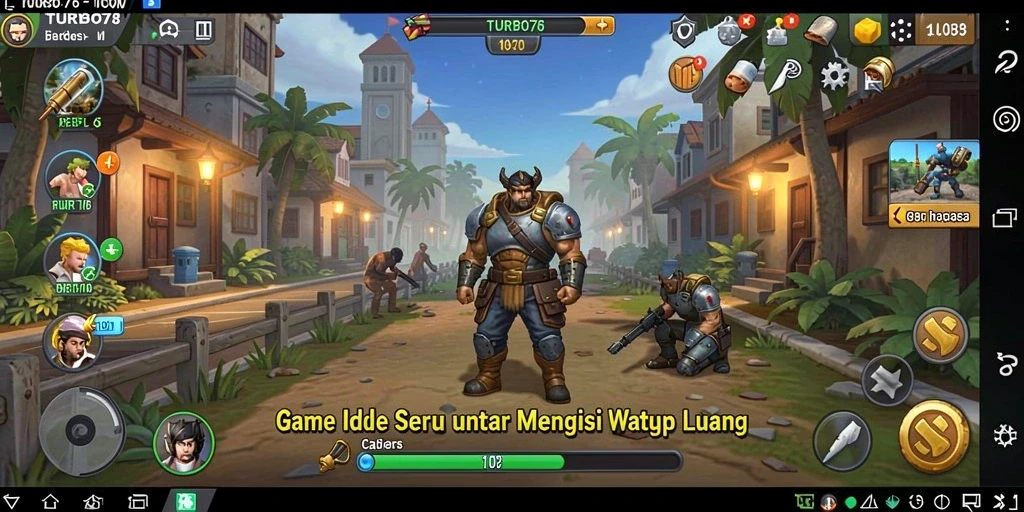 Tampilan gameplay TURBO78 yang sederhana dan menarik.